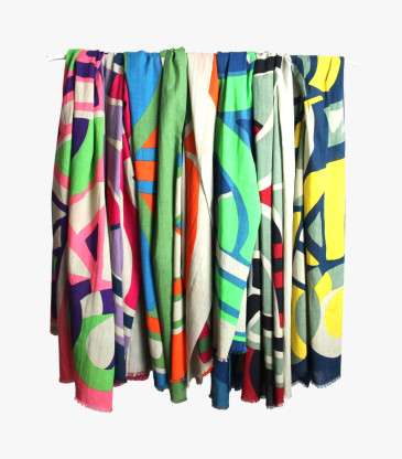 Foulard Cosmopolis marine
