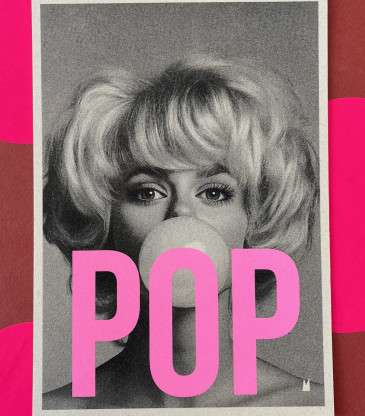 Carte POP rose