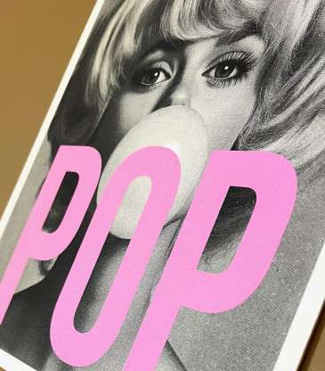Carte POP rose