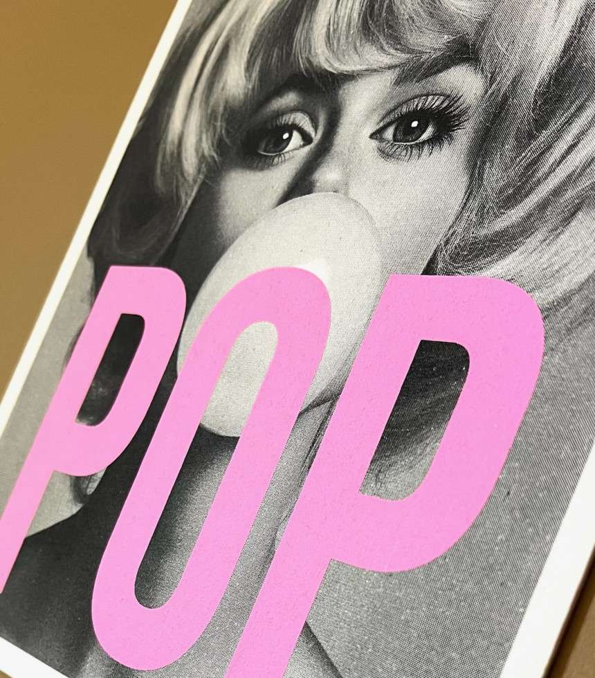 Carte POP rose
