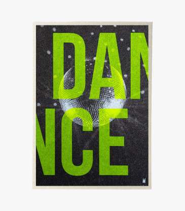 Carte Dance jaune fluo