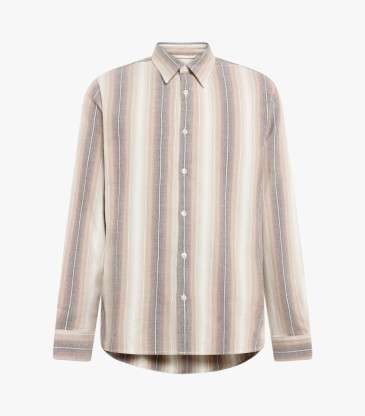 Chemise Dune rayures crème