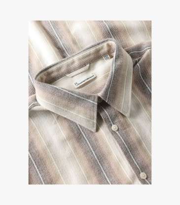 Chemise Dune rayures crème
