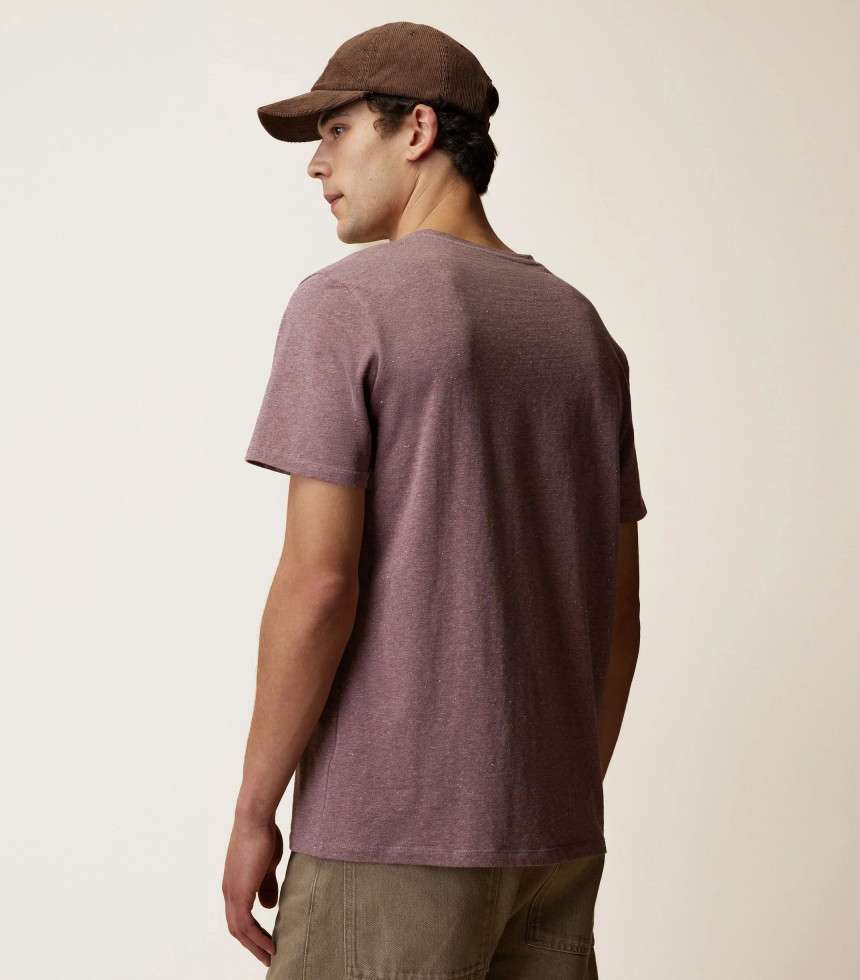 T-shirt Olonne violet grisé