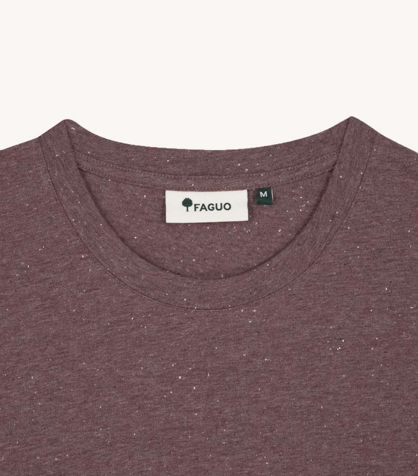 T-shirt Olonne violet grisé