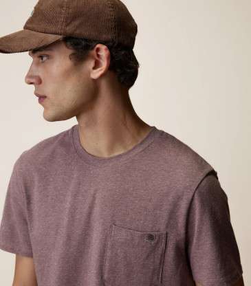 T-shirt Olonne violet grisé