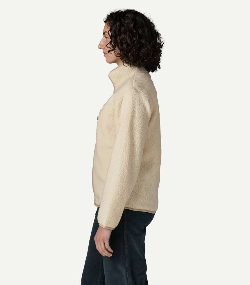 Veste Retro Pile beige