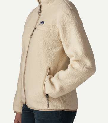 Veste Retro Pile beige