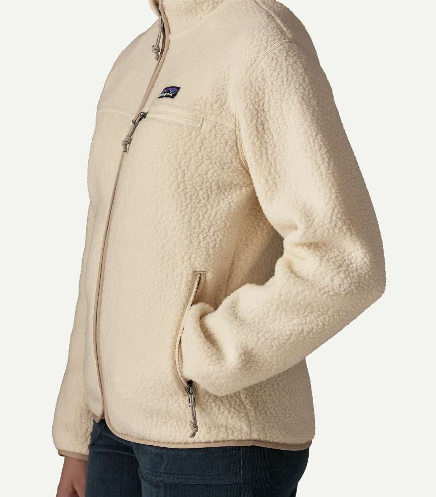 Veste Retro Pile beige