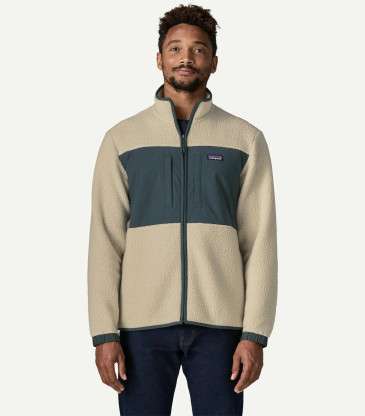 Veste Retro Pile Patch vert