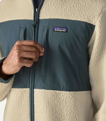 Veste Retro Pile Patch vert