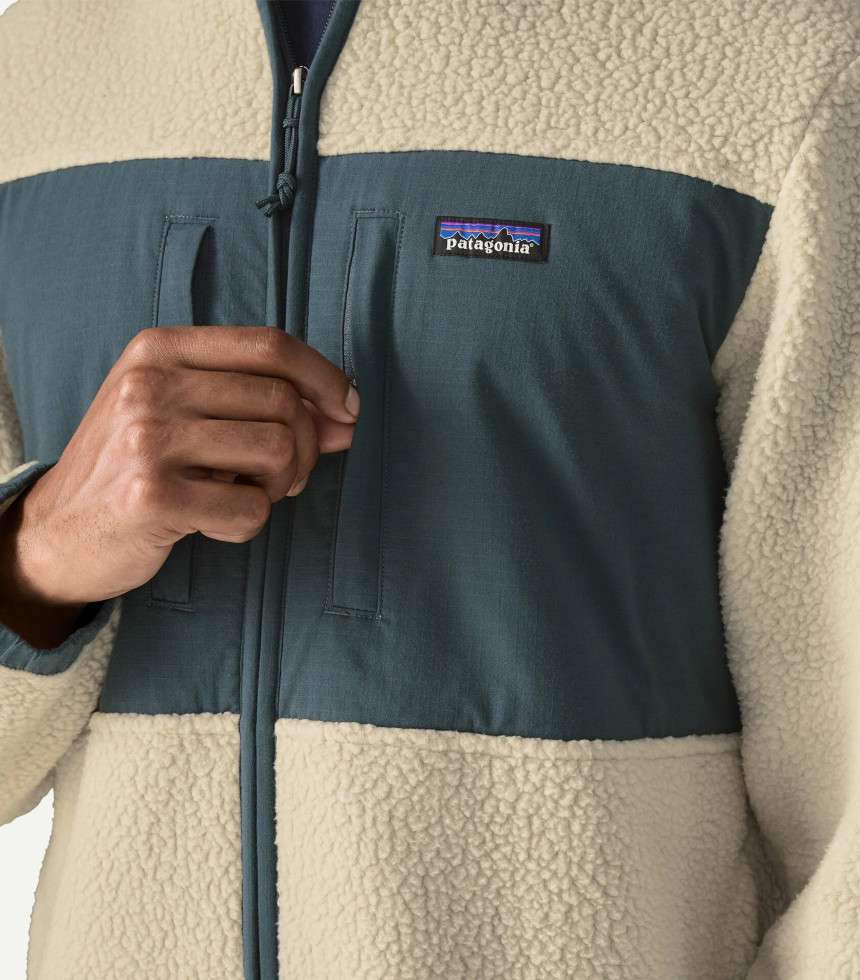 Veste Retro Pile Patch vert