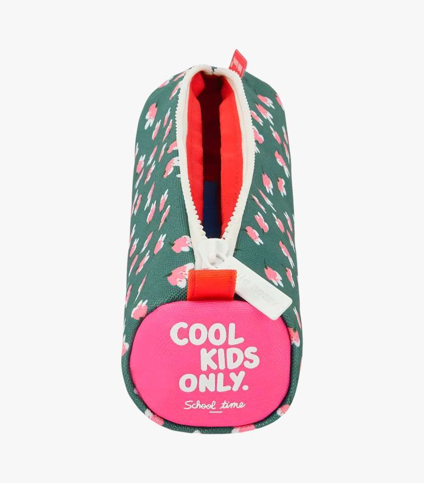 Trousse Garden Joy imprimé fleuri vert