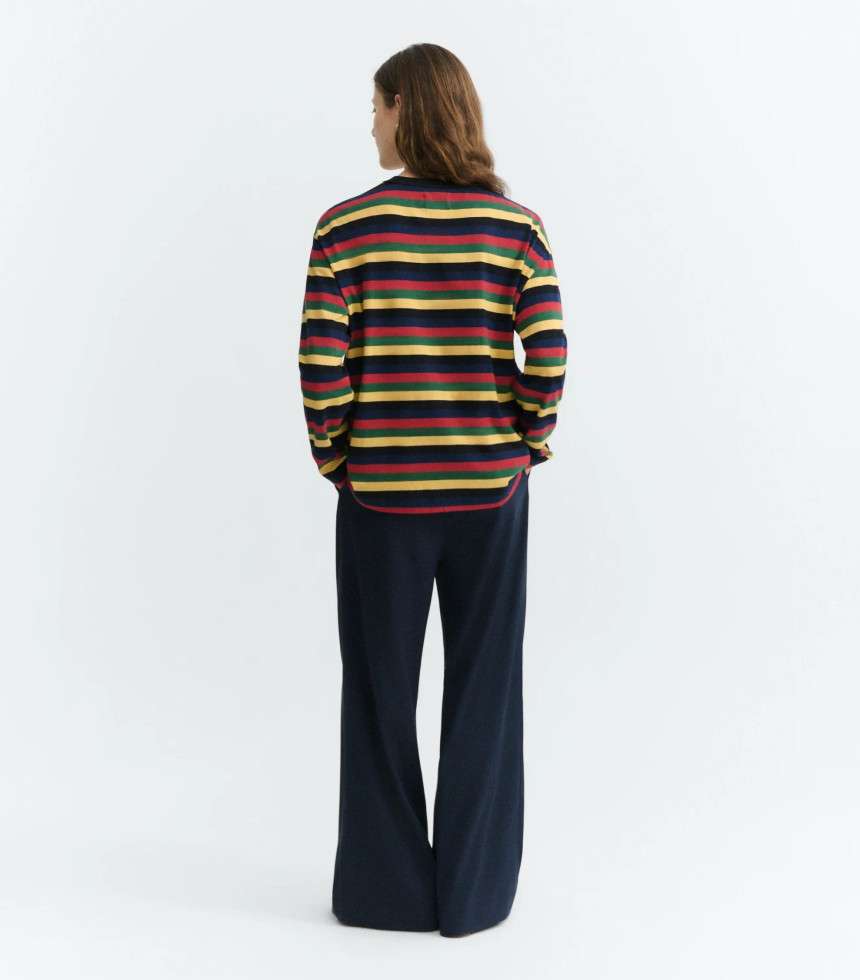 T-shirt Emily R rayures multicolores