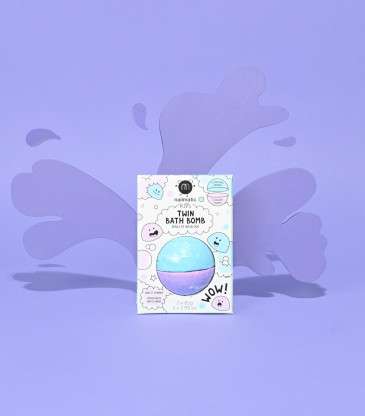 Boule de bain duo bleu et violet