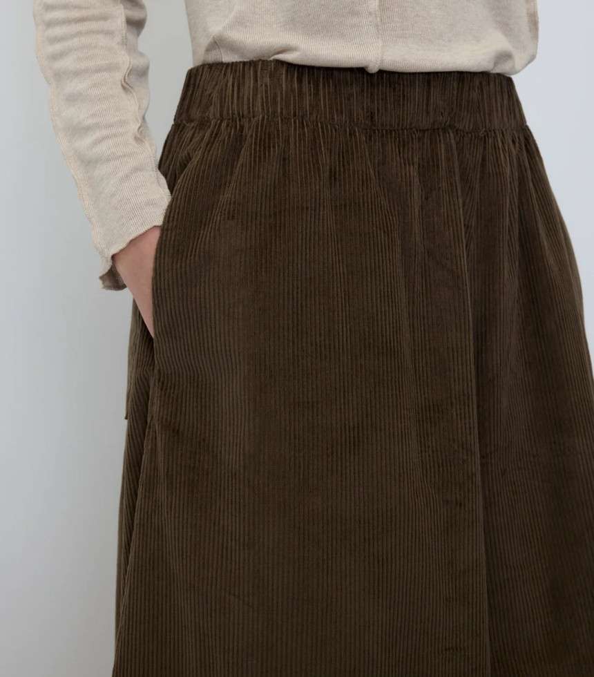 Pantalon Lobe velours côtelé kaki
