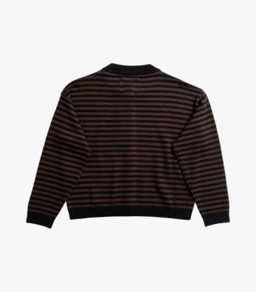 Cardigan Lynn rayures marron et noir