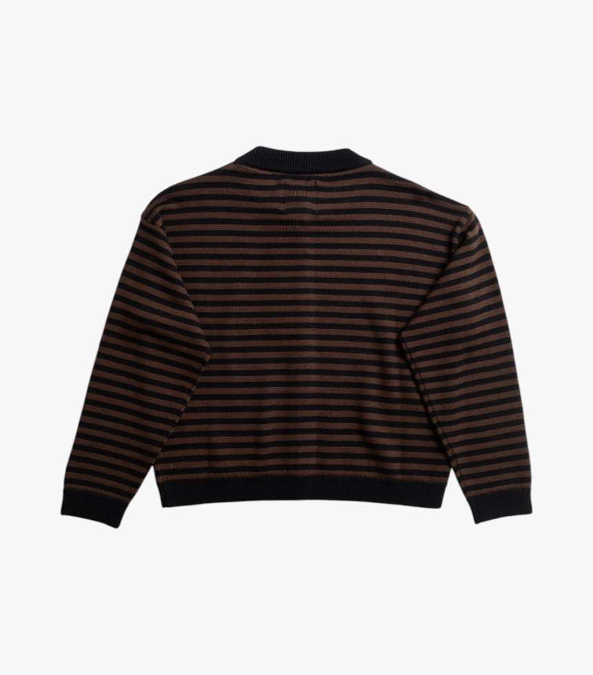Cardigan Lynn rayures marron et noir