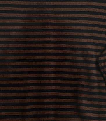Cardigan Lynn rayures marron et noir