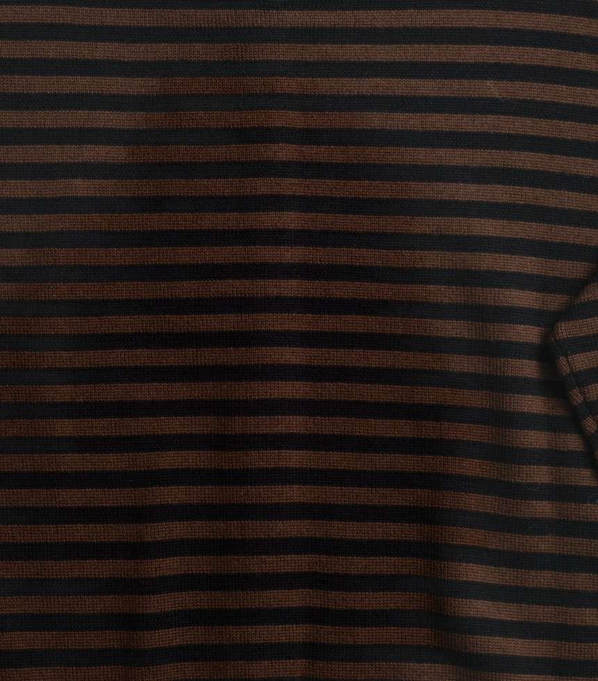 Cardigan Lynn rayures marron et noir