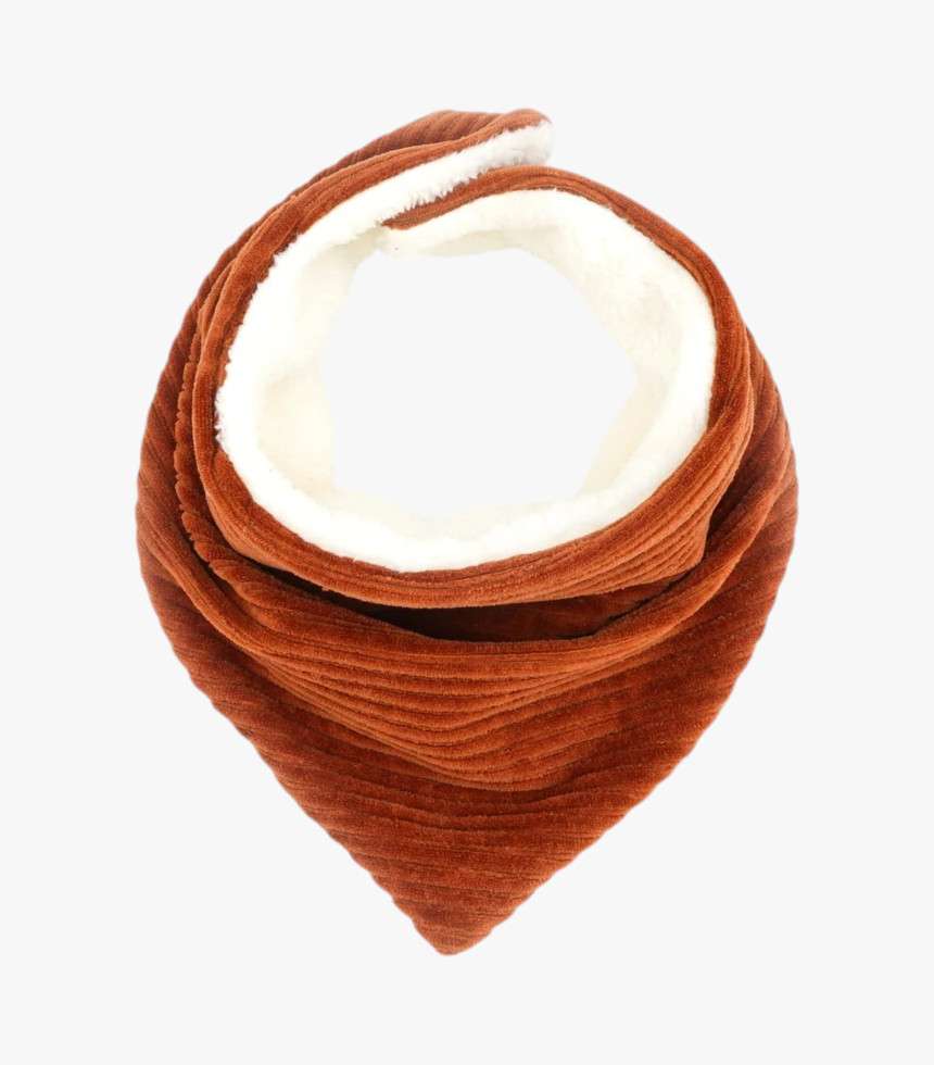Cache-cou velours paprika