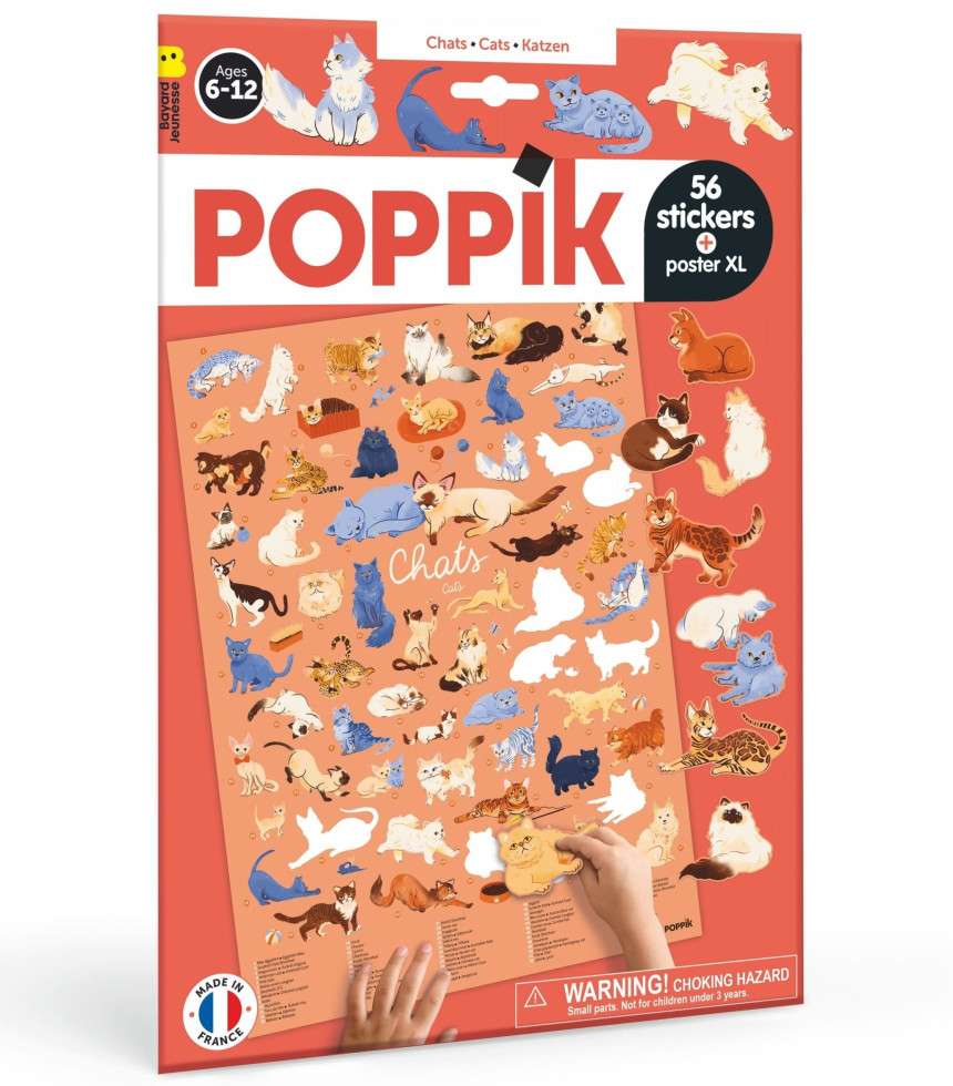 Poster à stickers chats