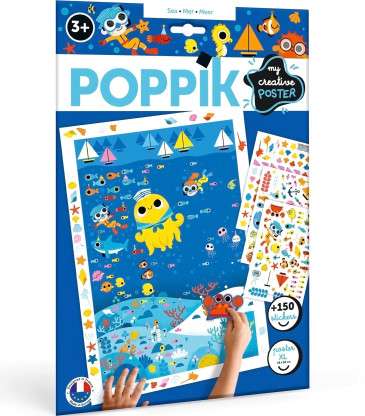 Poster à stickers mer