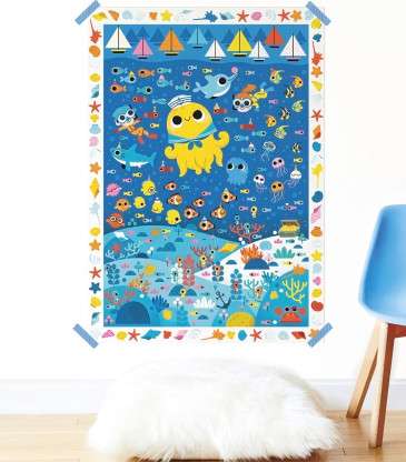 Poster à stickers mer