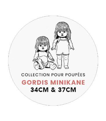 Robe Lena poupée Gordis rose thé