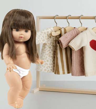 Robe Lena poupée Gordis rose thé