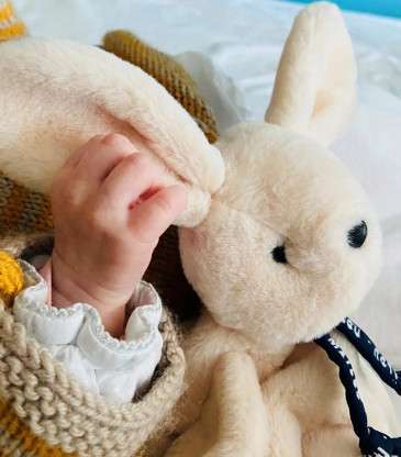Doudou lapin Dorlotin beige
