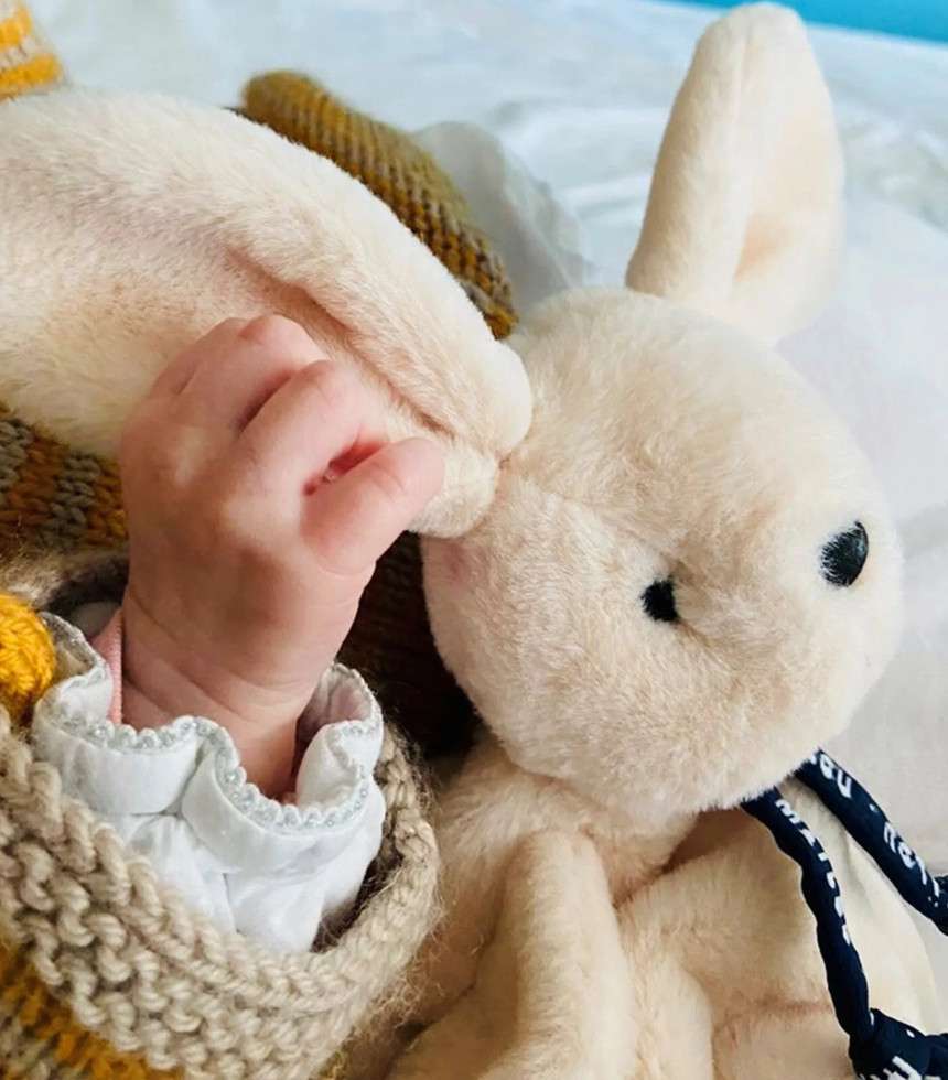 Doudou lapin Dorlotin beige