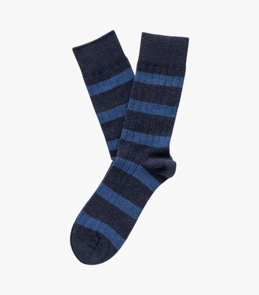 Chaussettes rayées bleu...
