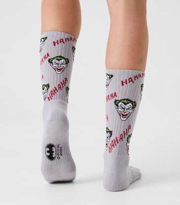 Chaussettes Athletic Batman Joker gris