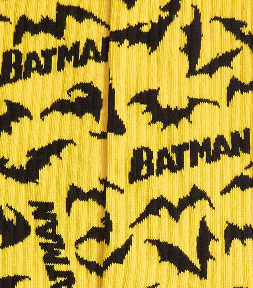 Chaussettes Athletic Batman Bats jaune