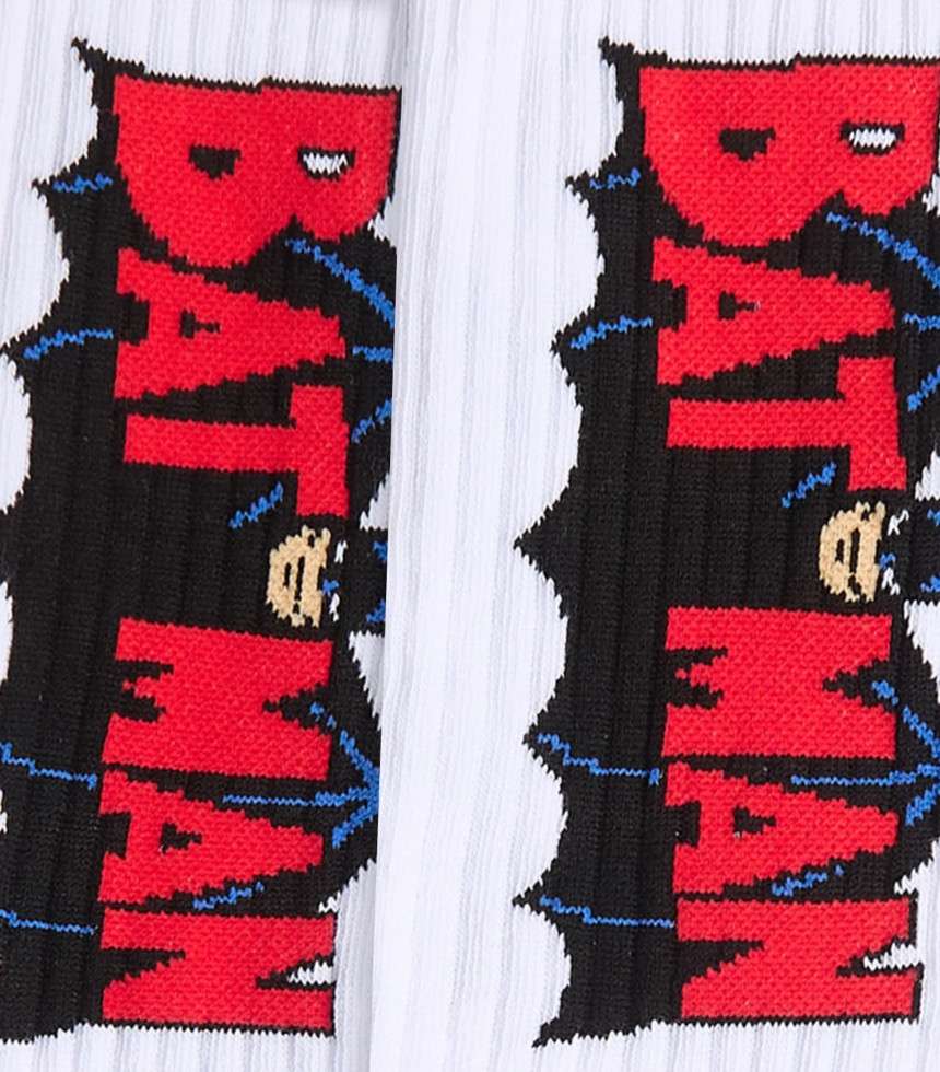 Chaussettes Athletic Batman blanc