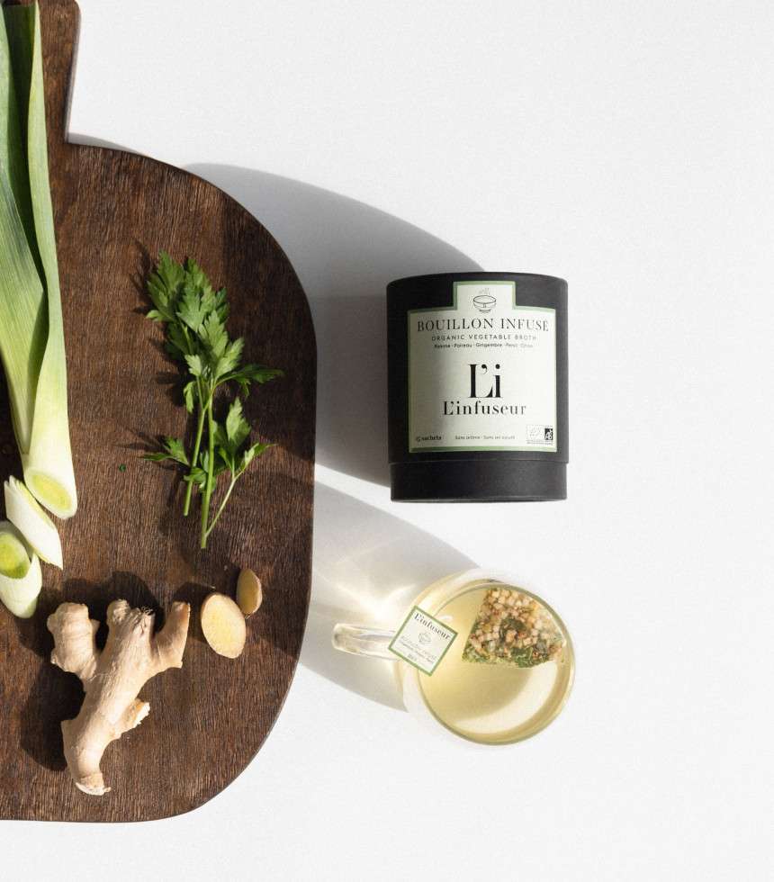 Bouillon poireau gingembre...