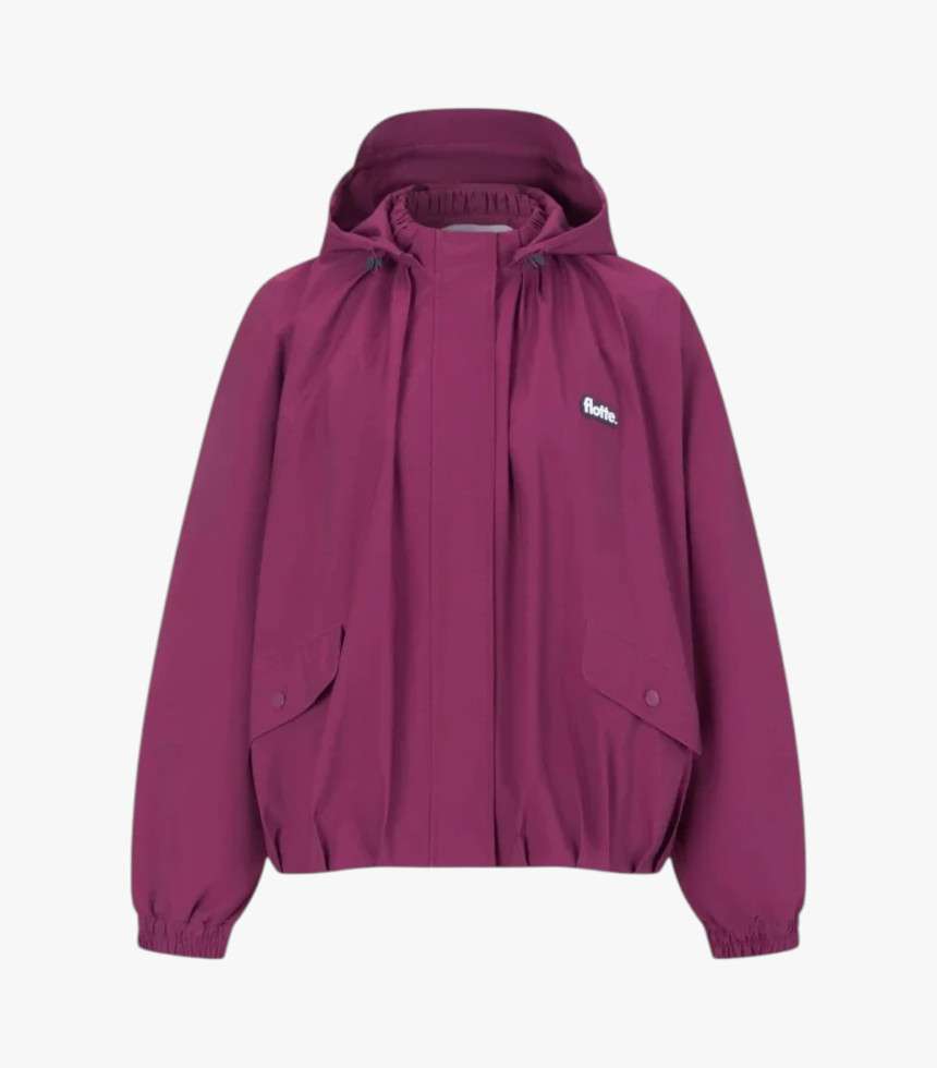 Veste imperméable Garance framboise
