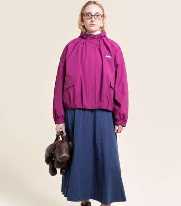 Veste imperméable Garance framboise