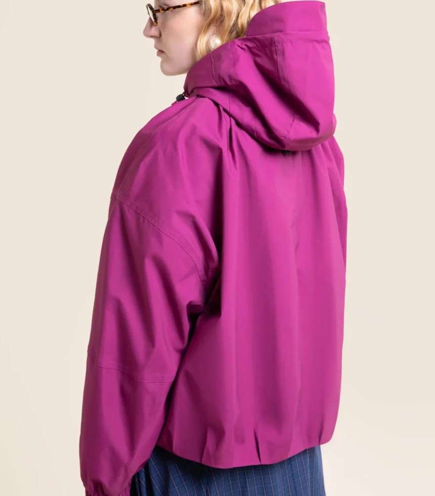 Veste imperméable Garance framboise