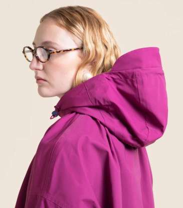 Veste imperméable Garance framboise