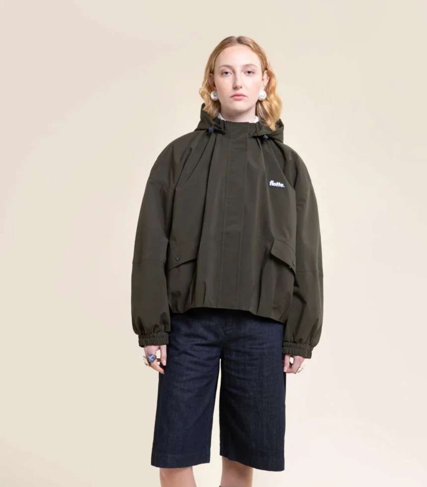 Veste imperméable Garance kaki