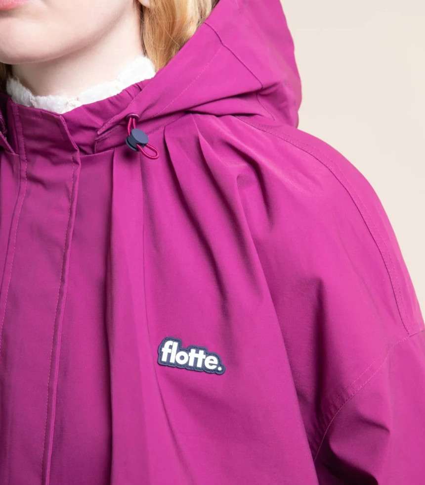 Veste imperméable Garance framboise