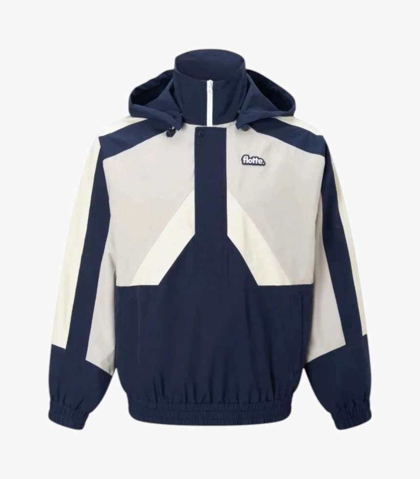 Veste imperméable Abbesses indigo craie