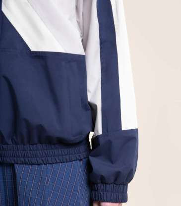 Veste imperméable Abbesses indigo craie
