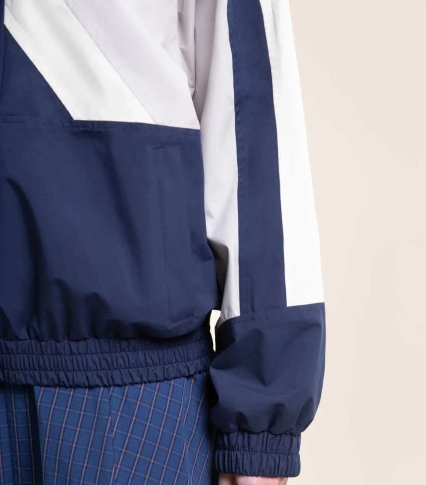 Veste imperméable Abbesses indigo craie