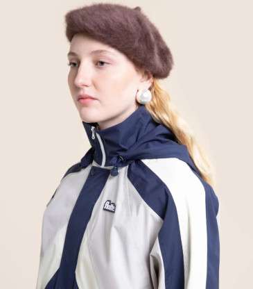 Veste imperméable Abbesses indigo craie