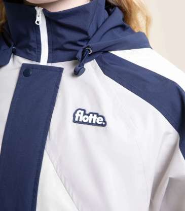 Veste imperméable Abbesses indigo craie
