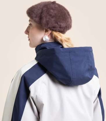 Veste imperméable Abbesses indigo craie