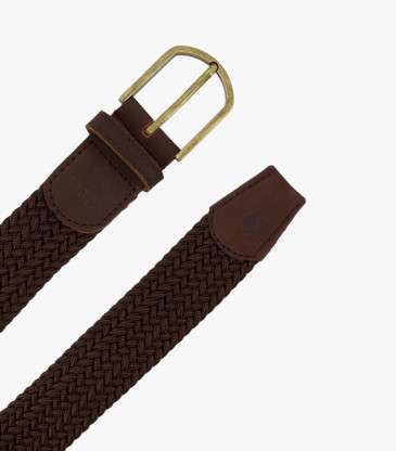 Ceinture tressée Belt chocolat
